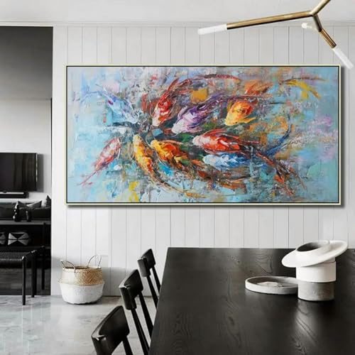 Peinture sur toile abstraite à fleurs affiches et impressions colorées art mural 20x40