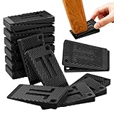 20 Pcs Furniture Levelers Plastic Shims for Leveling, Table Wedges, Table Leg, Non-Slip, Stackable, Table Shims for Fixing Wobbly Furniture