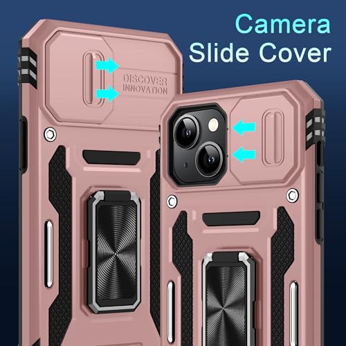 Coque de protection or iPhone 14 Plus DEERLAMN armure premium avec vitre