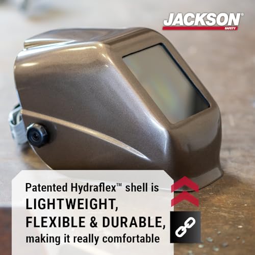 Jackson Safety HLX 100 Welding Hood - Fixed Front Welding Helmet - Shade 10, ANSI Z87.1 - Heavy Metal Gray - Thumbnail 2