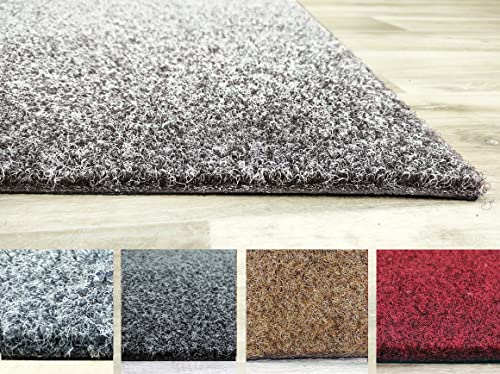 Felpudo Grande de fibra sintética con revés de goma de grandes dimensiones para entradas. Antideslizante. NO suelta fibras. Varios tamaños. Felpudo para Casa, Comercio o para Hotel. Alto tránsito.