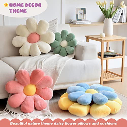Zakun Flower- Shaped Throw Pillow, Daisy Pillow Flower Cushion, Aesthetic Daisy Flower Pillow Cute Flower Seating Cushion, Flower Room Décor Pillows For Sofa Couch Bed #TOP2