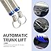 Opuweiy 2 PCS Car Trunk Lid Metal Spring, Stainless Steel Automatic Lifting Spring Device, Adjustable Auto Trunk Boot Lid, Universal for Most Models (Silver)