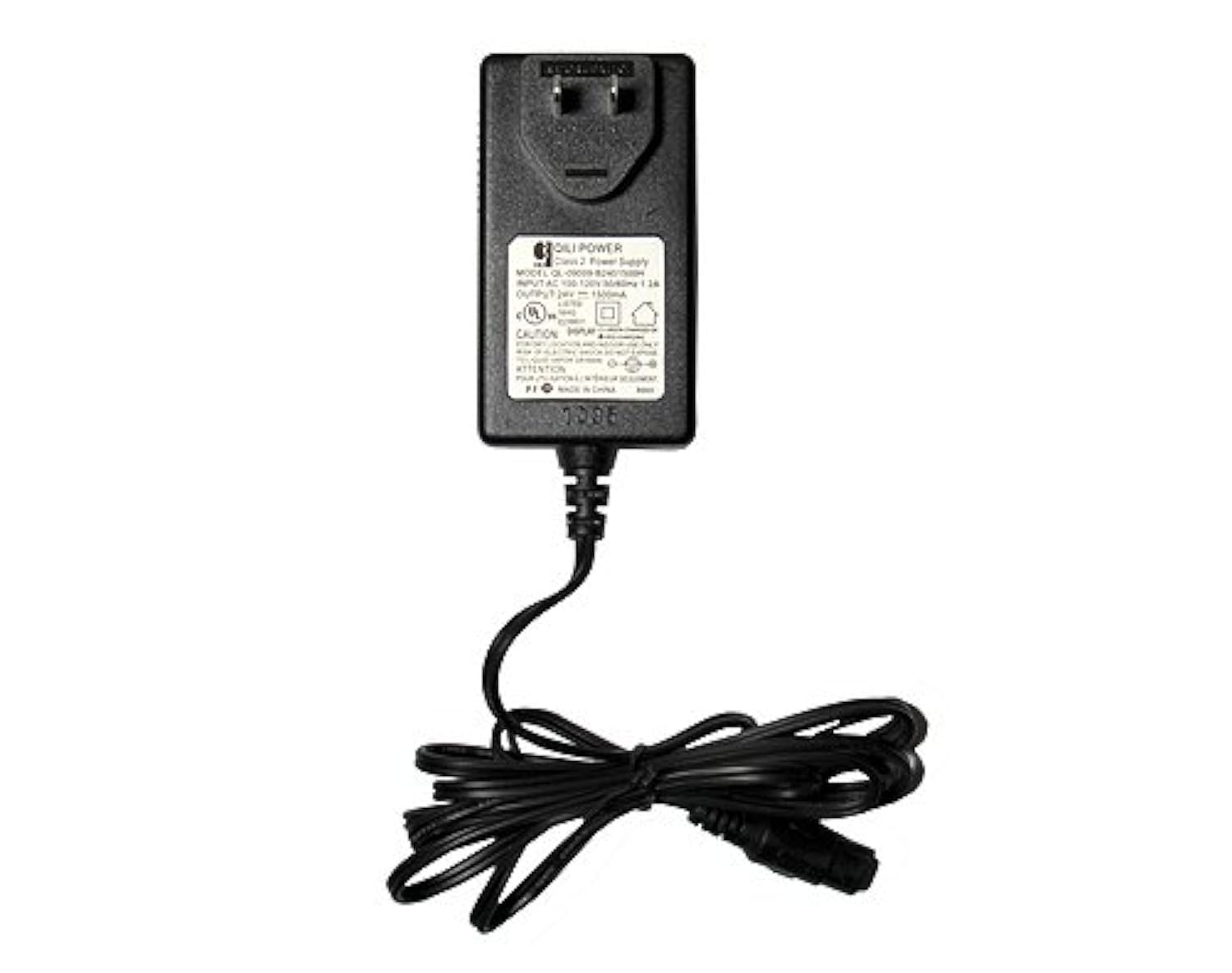 Razor E100 Series, E Spark, E2 Trikke Scooter Charger, 24V 1.0A 600mA, Proprietary Razor Connector, Black, Wall Mount, Compact L-shaped, 1 Count