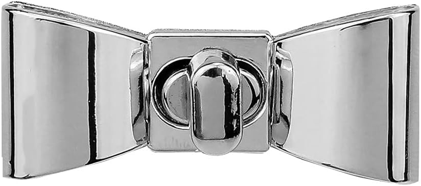 Tie Shape Clasp Turn Lock Locks DIY Leather Handbag Lock Women Bag Hardware Metal Bag Accessories(White-Fruit peach5)