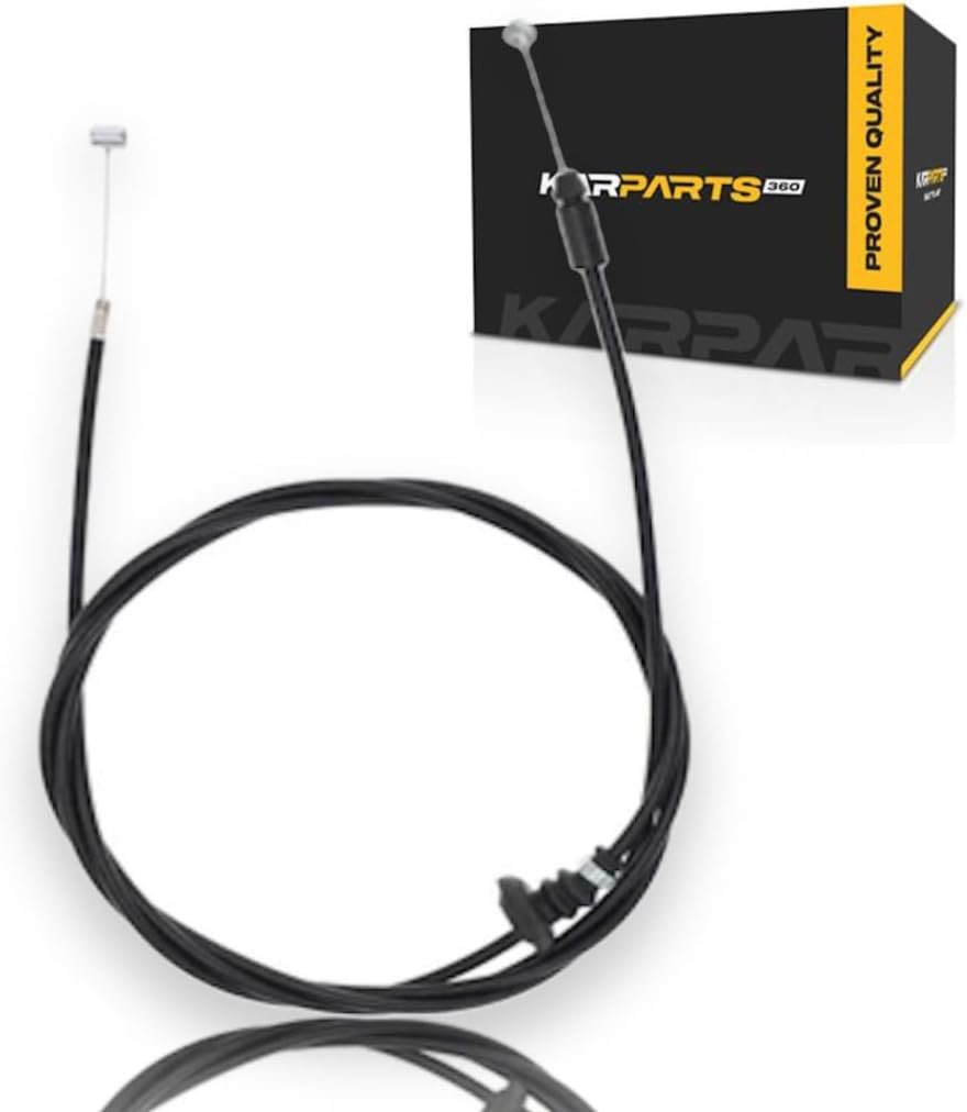 KarParts360 For Toyota Prius C 2012-2019 Hood Release Cable | Black | Plastic/Metal | Hybrid | Replacement For 5363052160