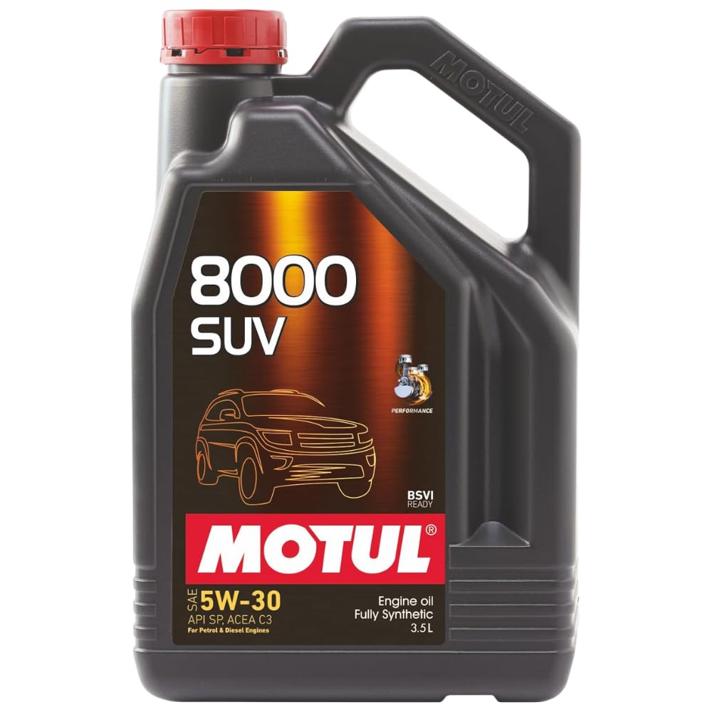 Motul 8000 SUV 5W30 (3.5L) API SP Fully Synthetic Engine Oil for Petrol & Diesel Cars
