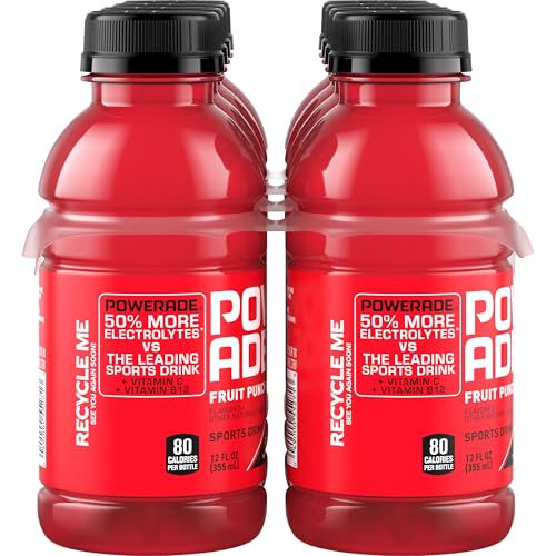 Image of POWERADE Sports Drink Fruit Punch, 12 Ounce (Pack of 8)