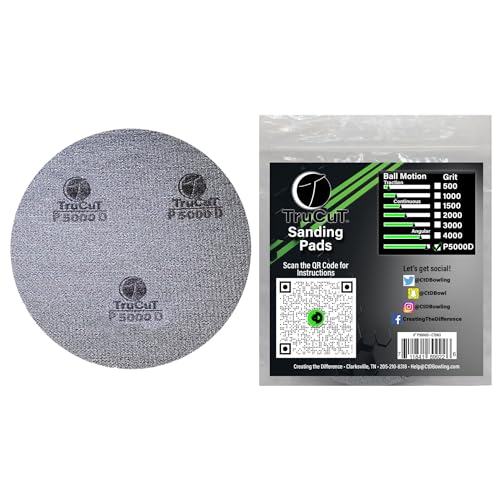 CTD TruCut Sanding Pads for Bowling Ball Resurfacing (5000 grit 6 inch)