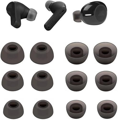 Puntas de repuesto compatibles con auriculares JBL Vibe 200TWS, almohadillas de silicona para los oídos, tapones de oído de repuesto para
