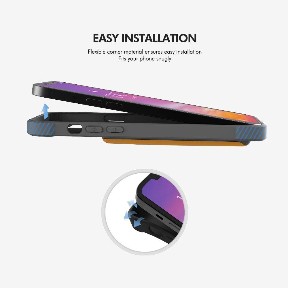 Flash Sale Buy 1 get 1 Design Skin Slider Designed for iPhone 12/12 Pro Case (2020), Card Storage Holder Heavy Duty Bumper Protection Cover Slim Wallet Cover Compatible with iPhone 12/12 Pro Case (6.1 Inch) - Yellow