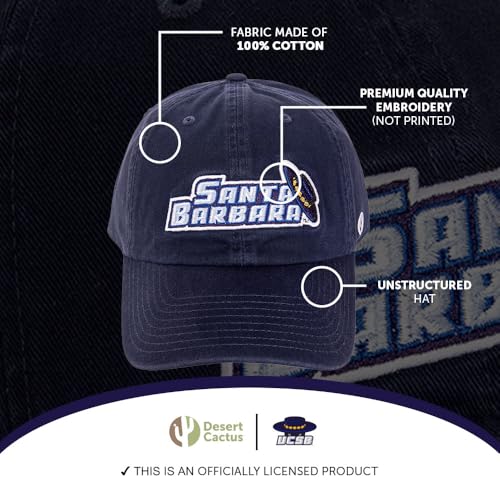 Gorra beisbolera bordada con ajuste de tela azul miniatura 4