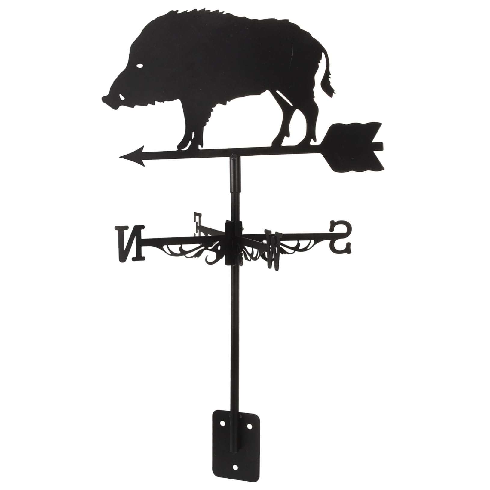 Girouette de Jardin Indicateur de Direction Vent Décoration Extérieure Durable pour Toit Garage Accessoire de Jardin Élégant Design Animaux Sanglier