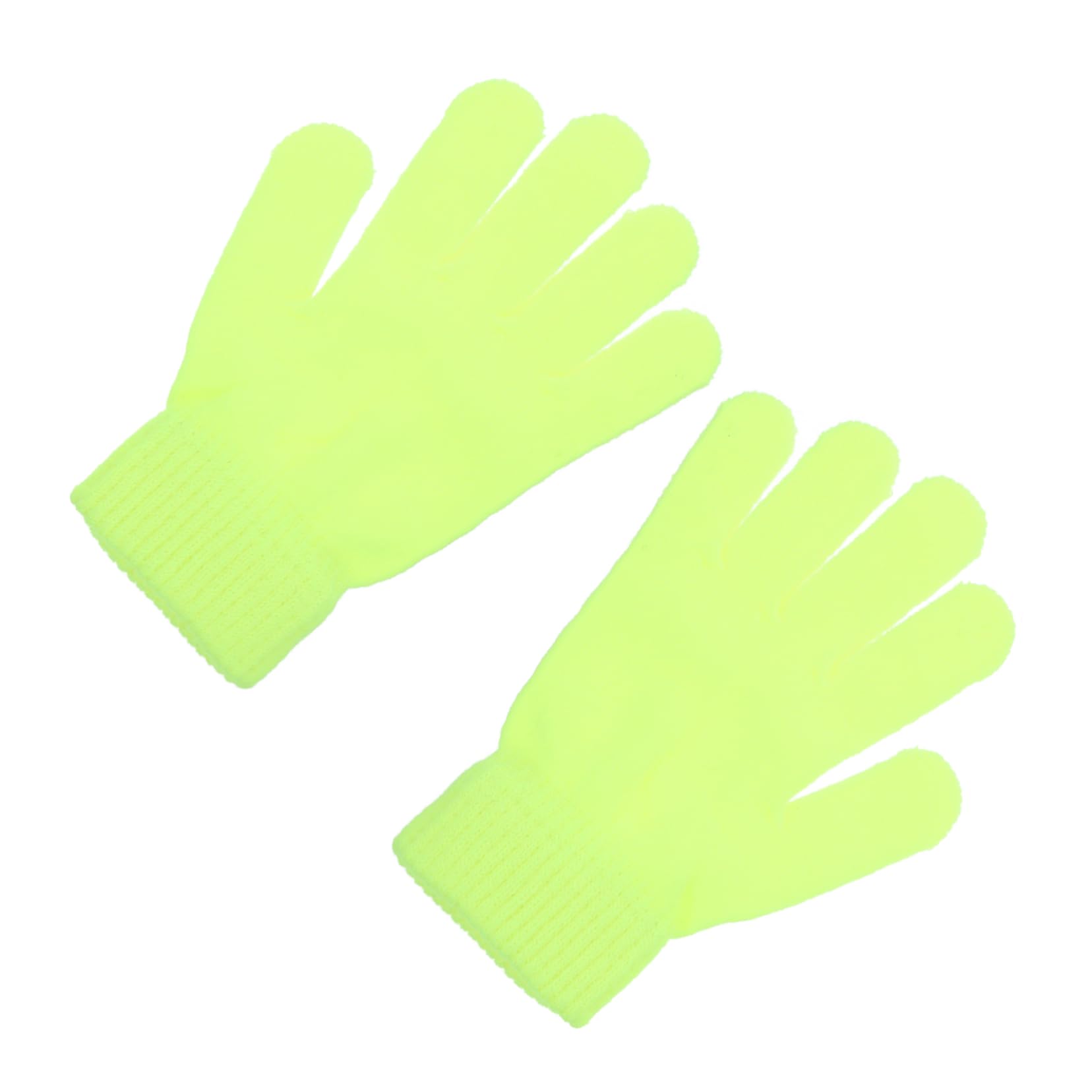 Healeved 4 Pair Men Women Hiking Knitted Gloves Fluorescent Warm Winter Gloves Thermal Riding Accessory
