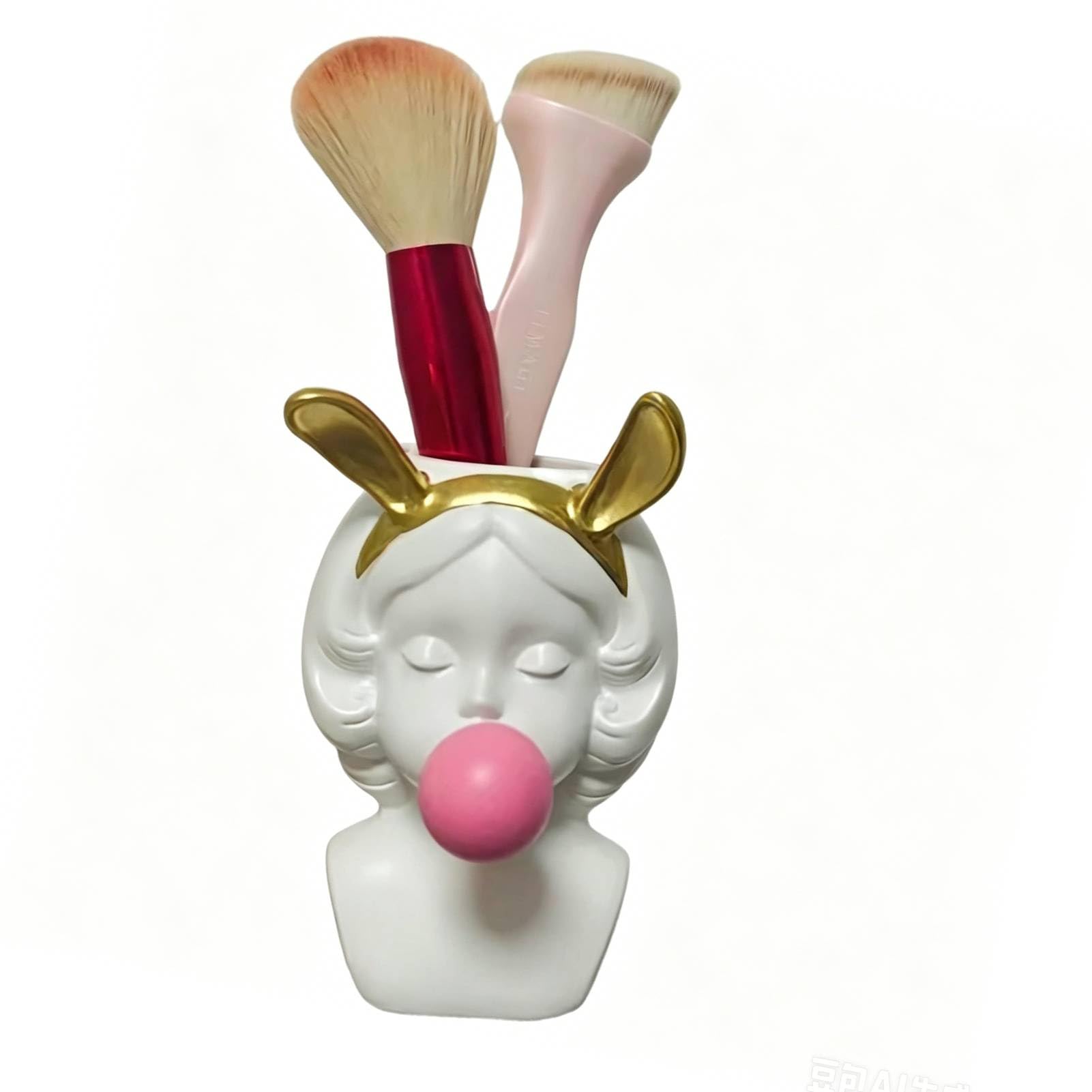 Pot de fleurs pour pinceaux de maquillage, idée cadeau déco chambre