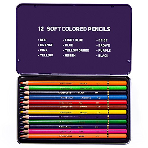 Biltoy Colors Premium Quality Colored Pencils, Assorted Colors, Set of 12