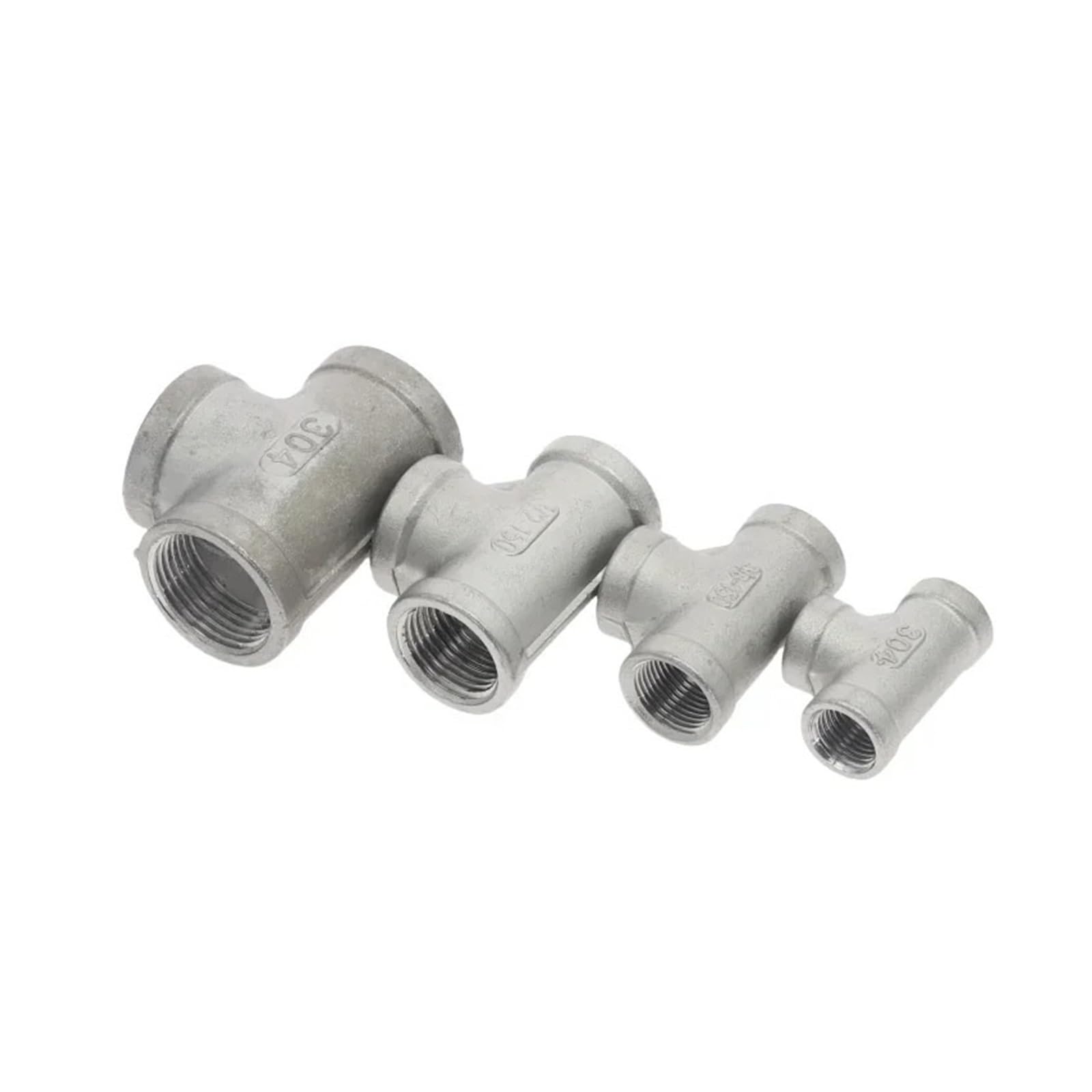 Adapter ze stali nierdzewnej 1/8" 1/4" 3/8" 1/2" 3/4" 1" 1-1/4" 1-1/2" Gwint żeński BSP Łącznik do rur wodnych Trójnikowy adapter SS 304(2-1/2")