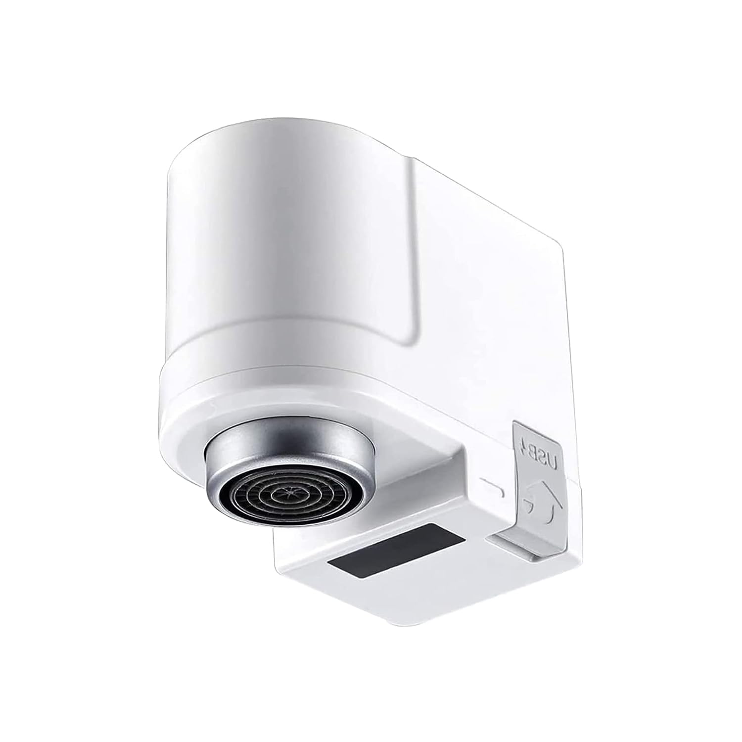 BonKaso ABS Plastic Automatic Touchless Water Saving Faucet for Kitchen Taps with Sensor Dual Sensor Aerator (White)