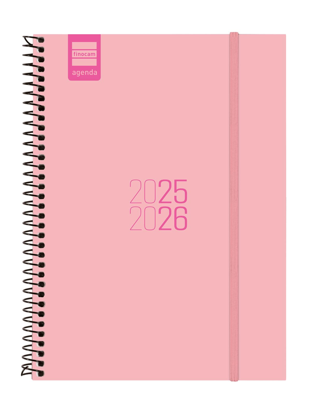 Finocam - Agenda Espir Course 2025 2026 Week Horizontal View September 2025- August 2026 (12 months) Pink Spanish