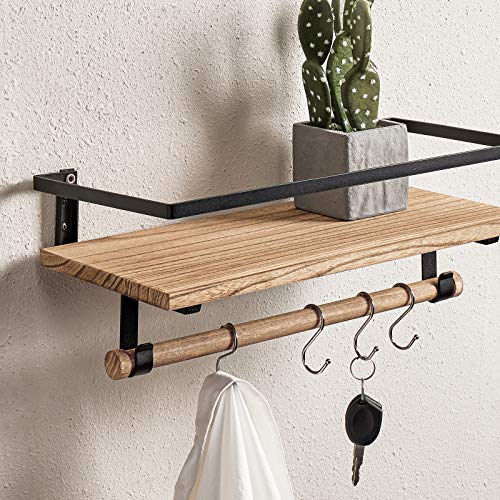 Image of BAYKA 22.5x5.12 Floating Shelves for Wall,Room Decor,Raised Lip,2 Pack