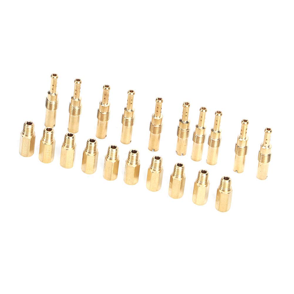Yctze Kit de jet principal 20 pièces ensemble lent pilote adapté pour OKO KOSO PE PWK Carb