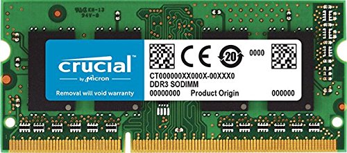 Crucial 8GB Upgrade for a Apple MacBook Pro 2.0GHz Intel Core i7 (15-inch DDR3) Early-2011 System (DDR3 PC3-10600, Non-ECC,)