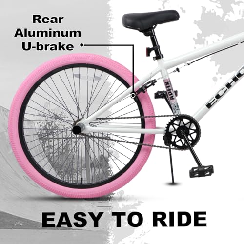 20 24 Inch Beginner BMX Bike Echo, High Tensile Steel Frame,