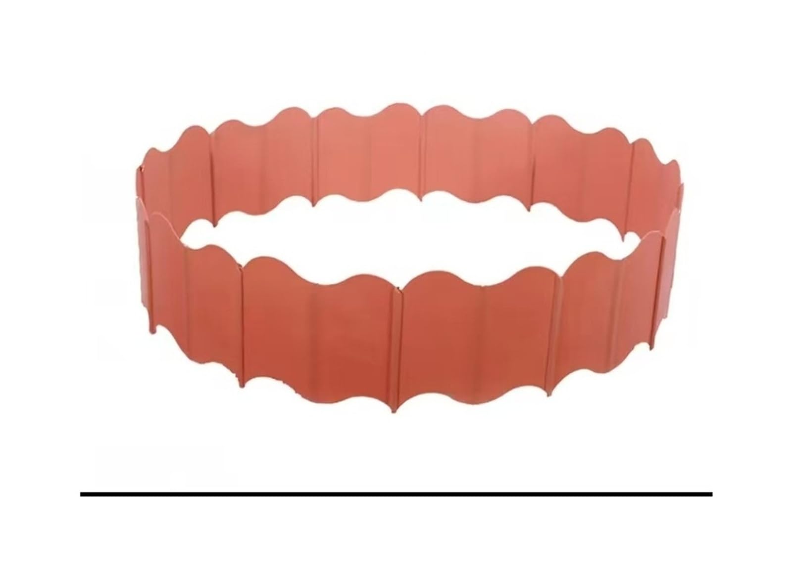 Dqzrtueca Red Edging Kit, Green Lawn Garden Landscape Edging Flower Bed Border 20 Pcs 5.9X5.5in Pp(Red)