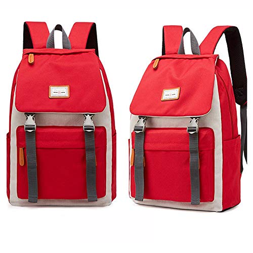 Mochila campus coreano bicolor para clase y actividades extraescolares juveniles 2