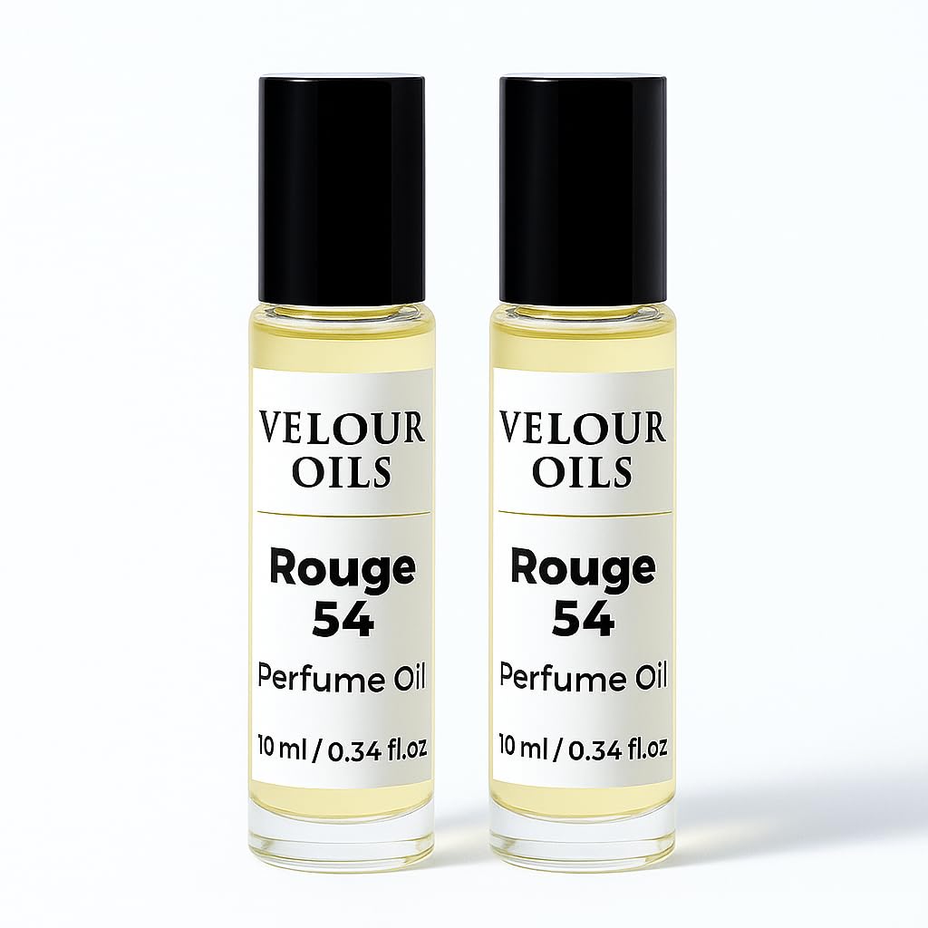 B.acarat Rouge 54 Roll-On Perfume Oil – |(Pack of 2)|Long Lasting Alcohol-Free Fragrance – Sweet, Amber & Woody Scent Inspired by Luxury Perfume – 10ml Concentrated Cologne Oil