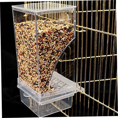 Distributeur de graines pour cage à oiseaux propre et sans désordre