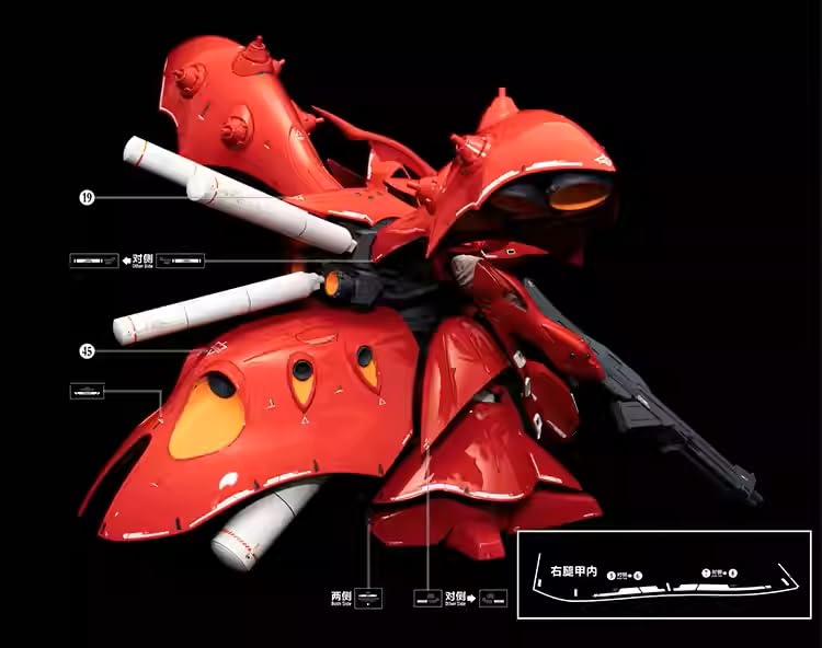 要プロフHGナイチンゲール別売デカール付き1/144 HGUC 1/144 ナイチンゲール専用水転写式デカールA+B 説明書付き 2枚