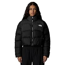 The North Face NF0A89JCKT0 W CROPPED SAIKURU Giacca Donna TNF BLACK, ASPHALT GREY Taglia XS
