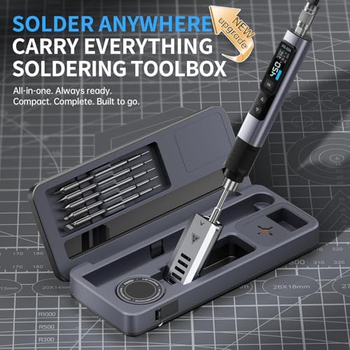 FNIRSI HS02A 100W Corded Heat Set Insert Tool Soldering Iron Kit 3S Heating - Image 6