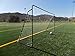 Vallerta® 12 x 6 Ft. Black Powder Coated Galvanized Steel Soccer Goal w/Net. 12x6 Foot AYSO Regulation Size Portable Training Aid. Ultimate Backyard Goal, All Weather, One Year Warranty. New