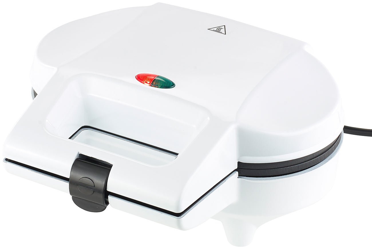Rosenstein & Söhne Gofreras eléctricas - Máquina para hacer gofres de helado: Wafflera para 2 conos de helado, Antiadherente, 550 vatios (Máquina gofres por Conos)