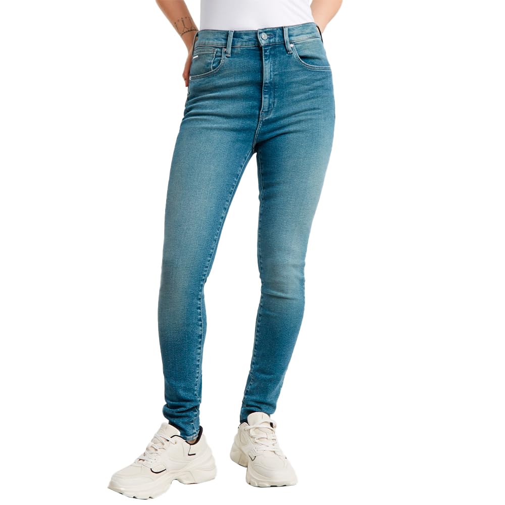 G-Star Damen Kafey Ultra High Skinny Jeans, Blau (Faded Mountain Tops D15578-D763-G733), 27W / 32L