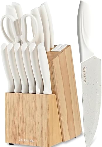 50% off promo code for Knife Set, 15 Pieces Kitchen Knife Sets with Block, Built-in Sharpener, Dishwasher Safe, Anti-slip Ergonomic Handle, Knife on Amazon