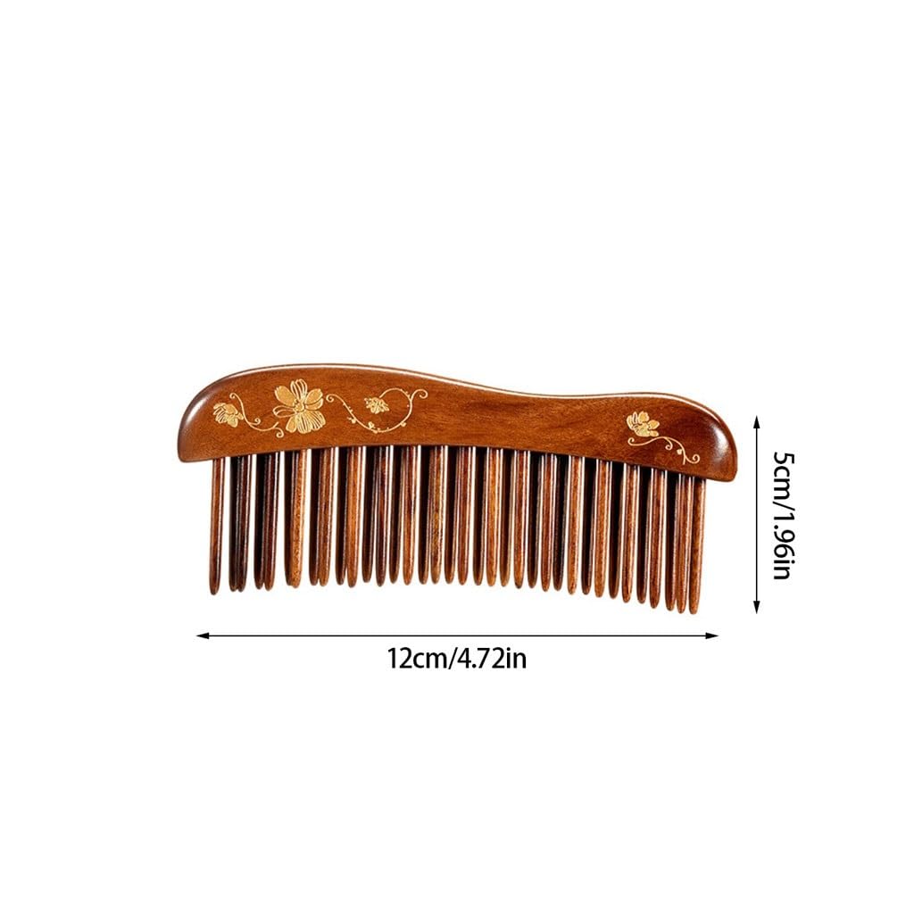 Peruka Grzebień Chinese Retro Toothed Comb Solid Wood Curly Hair Comb Household Long Hair Comb Portable Pocket Comb Duże grzebienie do włosów