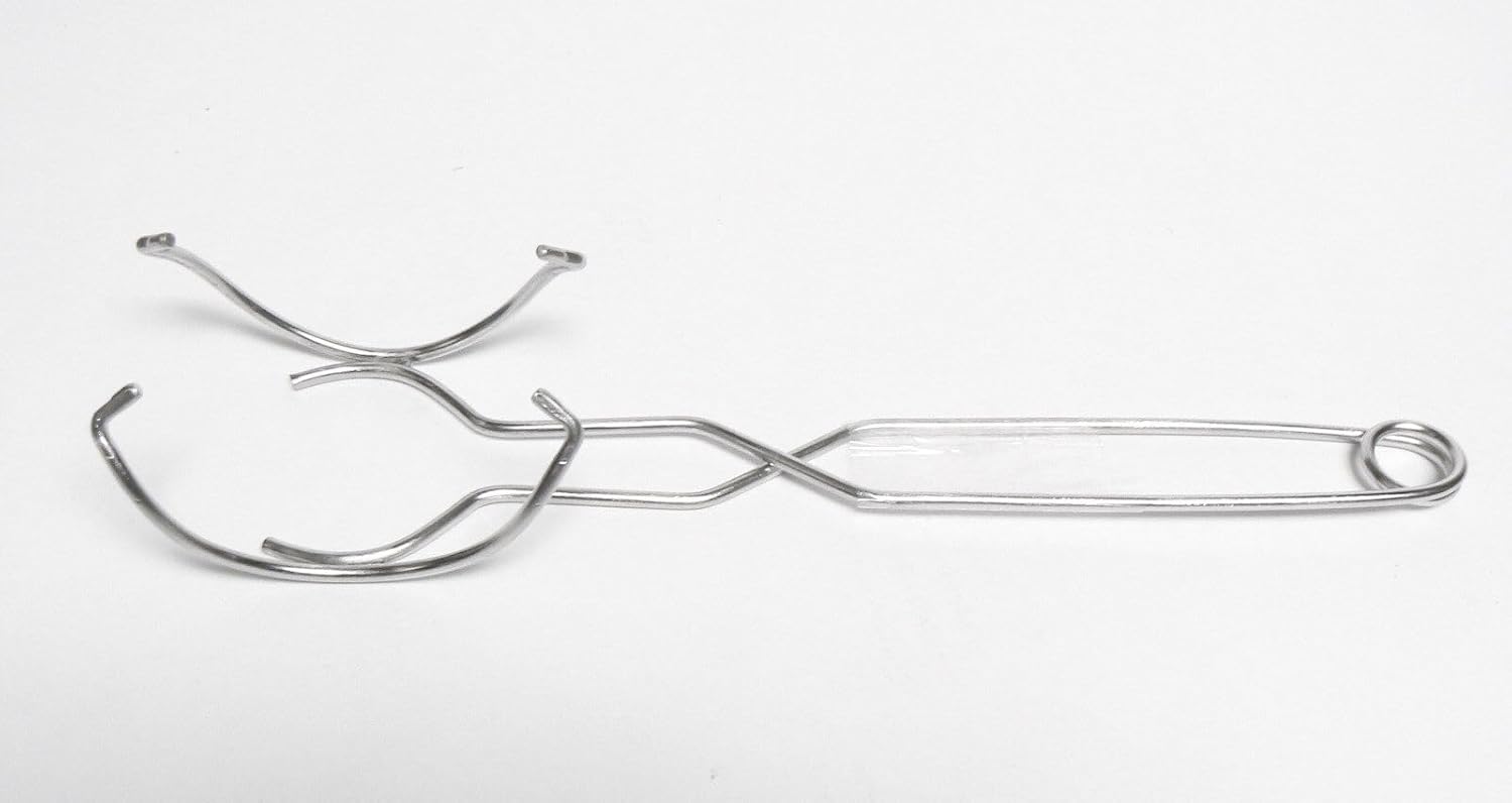 Whip Handles for Melting Dish Crucibles Dish Holder Tong Large and Small Set of 2