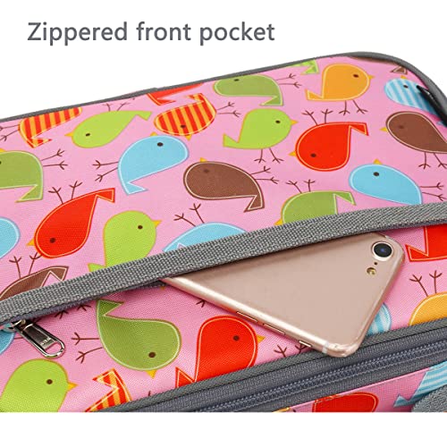 Flowfly Kids Lunch Box Insulated Soft Bag Mini Cooler Back To School Thermal Meal Tote Kit For Girls, Boys, Bird #TOP5