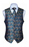 Chaleco + corbata + pa?uelo de bolsillo. Mismo dise?o, combinacion perfecta con 6 botones