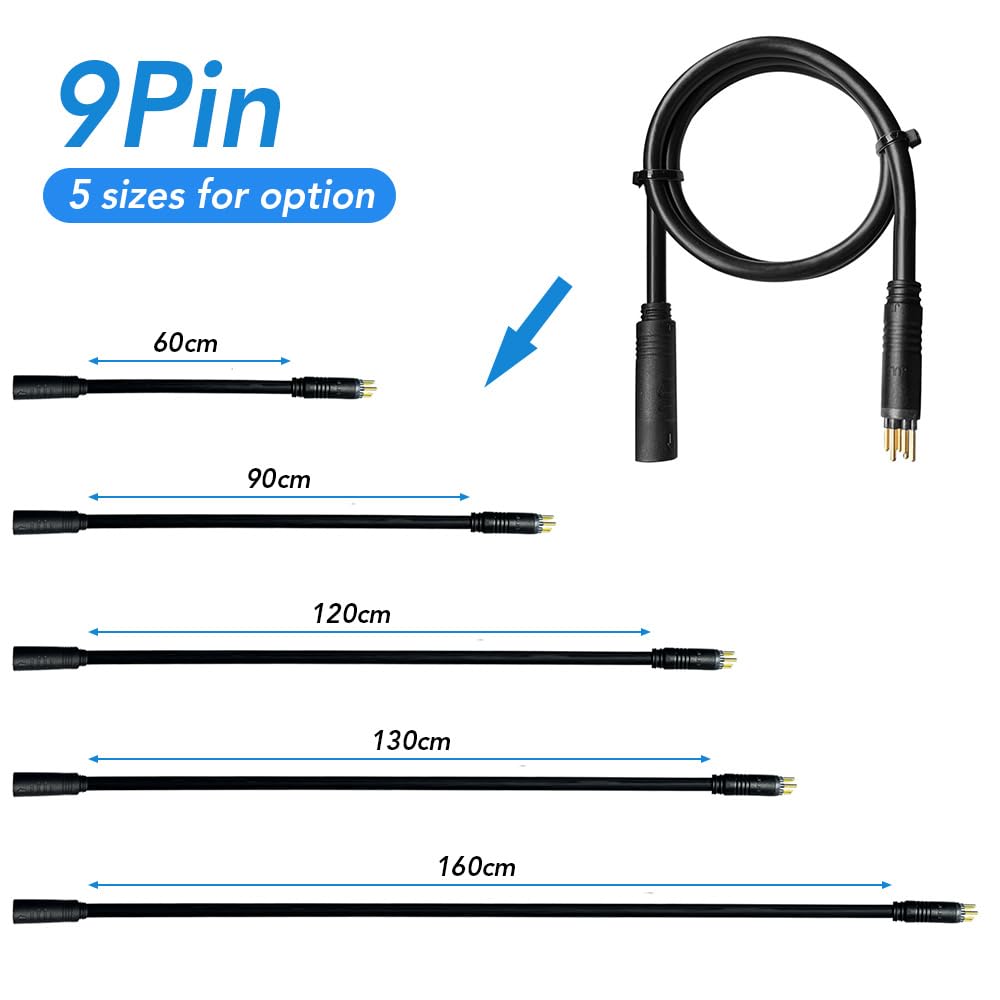 CÂBLE D'EXTENSION ÉLECTRIQUE fiable ike étanche 9 broches 1000 W 60 cm