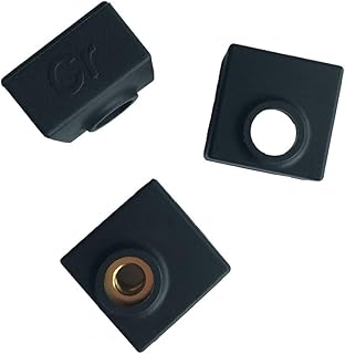 Official Creality Original 3D Printer Heater Block Silicone Cover MK7/MK8/MK9 Hotend for Creality Ender 3/3 Pro/3 V2, Ender 5/5 Plus/ 5 Pro, CR 10 Series,ANET A8 (Pack of 3)