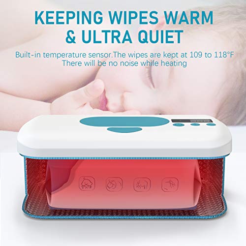 Portable Wipe Warmer with 10000 mAh Battery Powered,2 Modes, Smart Temperature Control, LED Display,Perfect for Baby Diaper Change,Travel,Car,On The Go - Thumbnail 2