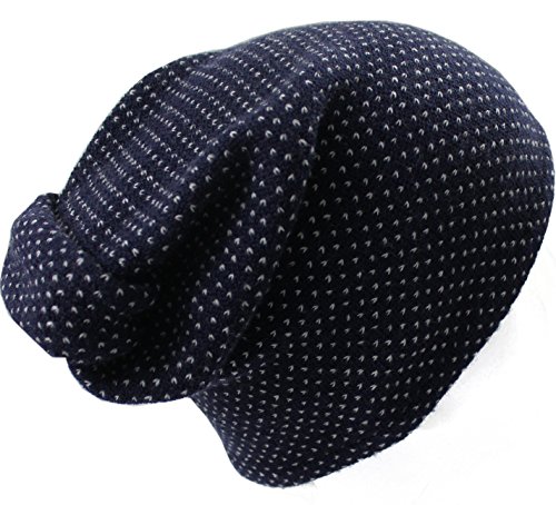 Bonnet bleu blanc en laine mérinos Rotfuchs tricot de qualité supérieure