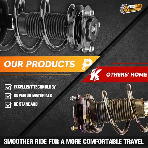 Front Complete Struts Assembly Shock Absorber Fit for Toyota Highlander 3.3L 2004 2005 2006 2007, Replace 272212,272211 by Youxmoto - Used condition - Image 4