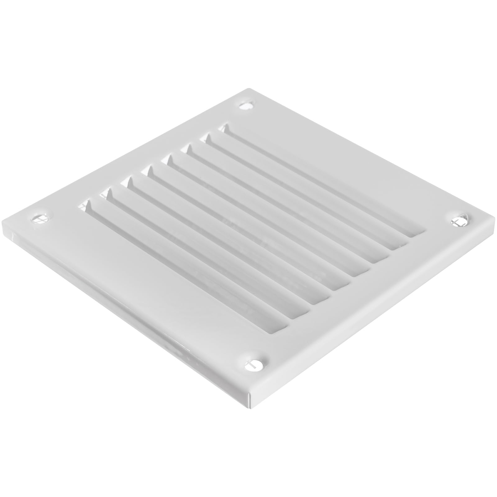 Vent Systems Griglia di ritorno dell'aria in metallo, 100 x 100 mm, con protezione contro i parassiti, copertura di ventilazione HVAC per il miglioramento della casa, 100 x 100 mm, confezione da 2