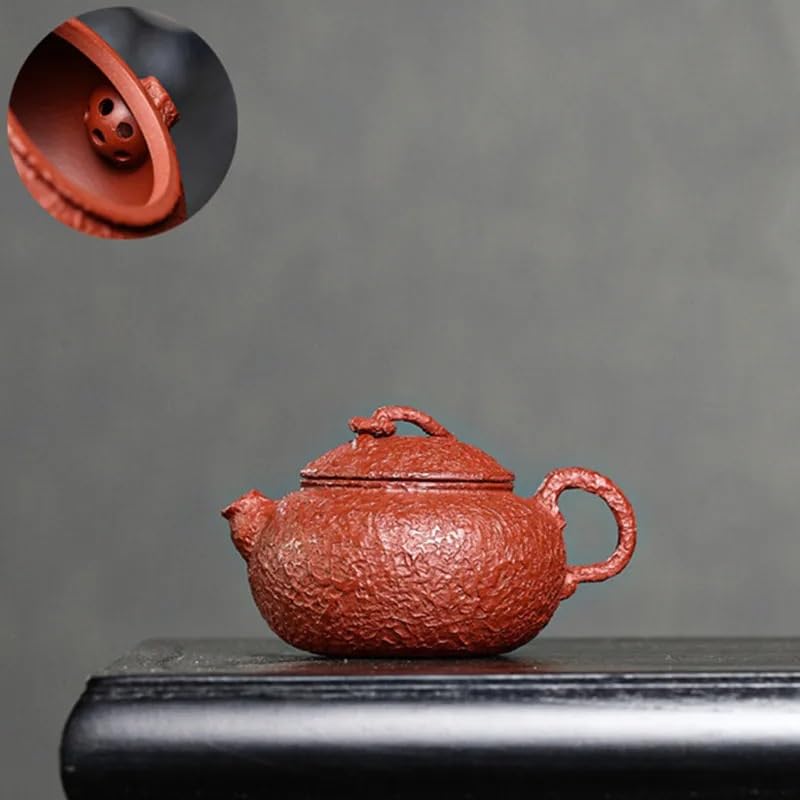 Teiera, Set da tè da Viaggio, teiera in Ceramica, teiera Cinese, teiera Viola, teiera Antica con Filtro a Sfera, Forniture per la Cerimonia del tè Cinese, teiera da 110 ml