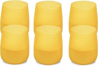 Spaas 6 velas perfumadas de citronela Soft Glow alrededor de 38 horas - amarillo claro - Lemon Breeze